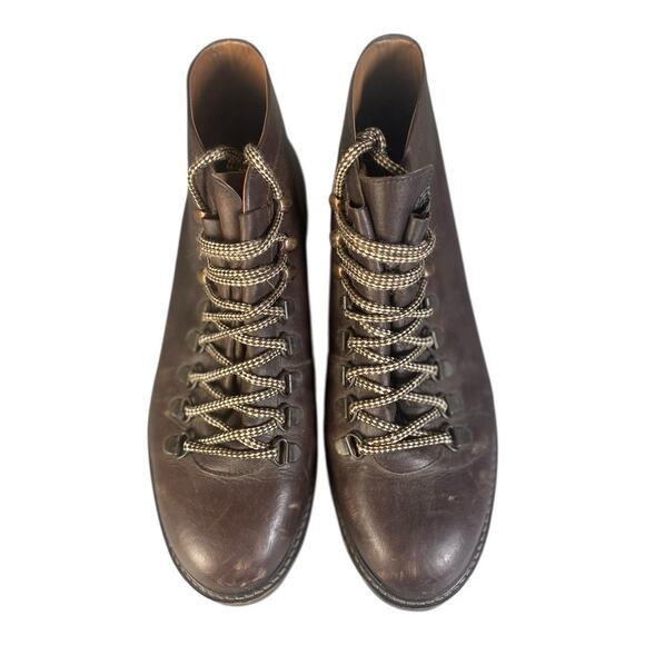 Walk London Men’s Brown Leather Lace Up Boots Size-7 - Picture 8 of 9